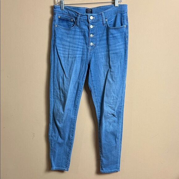 J. Crew Women’s Size 29 High Rise Skinny Buttonfly Denim Jeans NWOT - Picture 1 of 7